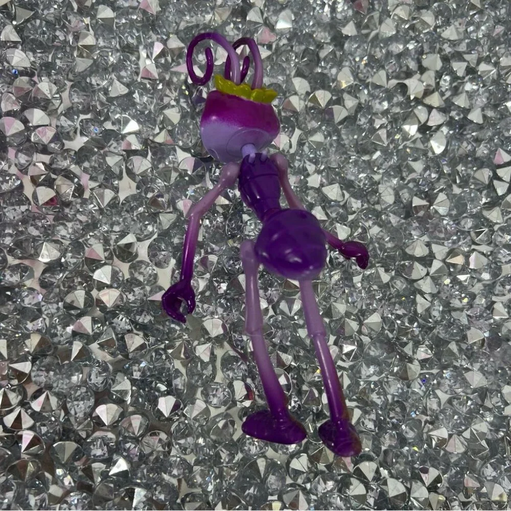 Disney bugs life movie figurine ant Purple and Green Ant Figurine toy plastic